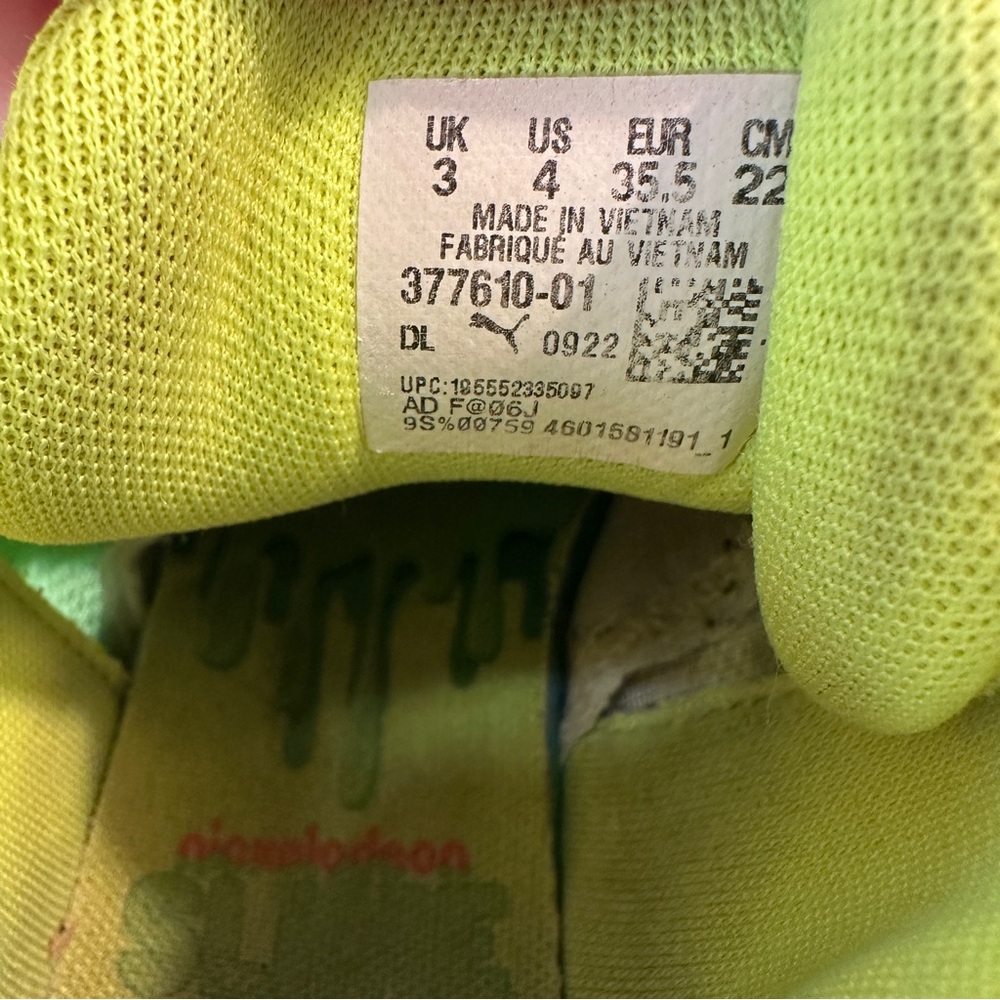 HTF Puma LaMelo Ball MB.02 Nickelodeon Slime Size 3 Kids Shoes 377610-01 - Picture 10 of 12